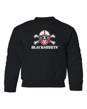 Nebraska Huskers Youth Crewneck Sweatshirt - NEW Official Blackshirts Logo