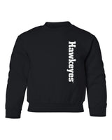Iowa Hawkeyes Youth Crewneck Sweatshirt - Vertical Offset Hawkeyes
