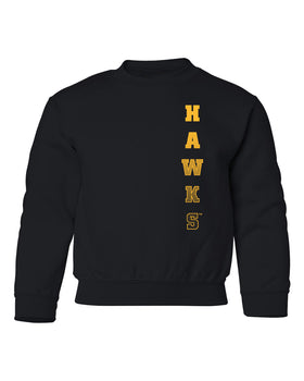 Iowa Hawkeyes Youth Crewneck Sweatshirt - Vertical Hawks Fade
