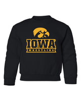 Iowa Hawkeyes Youth Crewneck Sweatshirt - Iowa Hawkeyes Wrestling