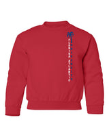 Florida Atlantic Owls Youth Crewneck Sweatshirt - FAU Vertical Palm Tree