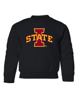 Iowa State Cyclones Youth Crewneck Sweatshirt - ISU I-STATE Logo