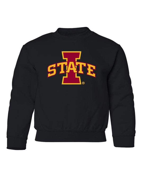 Iowa State Cyclones Youth Crewneck Sweatshirt - ISU I-STATE Logo