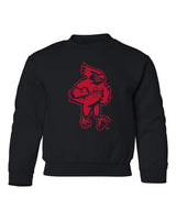 Iowa State Cyclones Youth Crewneck Sweatshirt - Mascot Cy Full Body