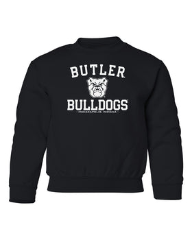 Butler Bulldogs Youth Crewneck Sweatshirt - Butler Bulldogs Arch Primary Logo