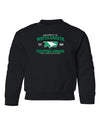 North Dakota Fighting Hawks Youth Crewneck Sweatshirt - North Dakota Arch Primary Logo