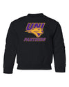 Northern Iowa Panthers Youth Crewneck Sweatshirt - Purple and Gold Primary Logo