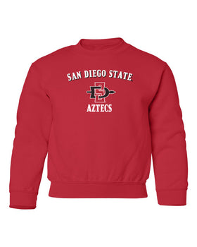 San Diego State Aztecs Youth Crewneck Sweatshirt - SDSU Primary Logo