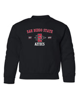 San Diego State Aztecs Youth Crewneck Sweatshirt - SDSU Primary Logo