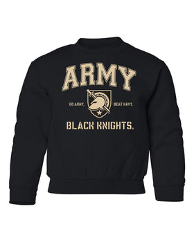 Army Black Knights Youth Crewneck Sweatshirt - Army Arch Primary Logo