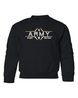 Army Black Knights Youth Crewneck Sweatshirt - Army Football Laces