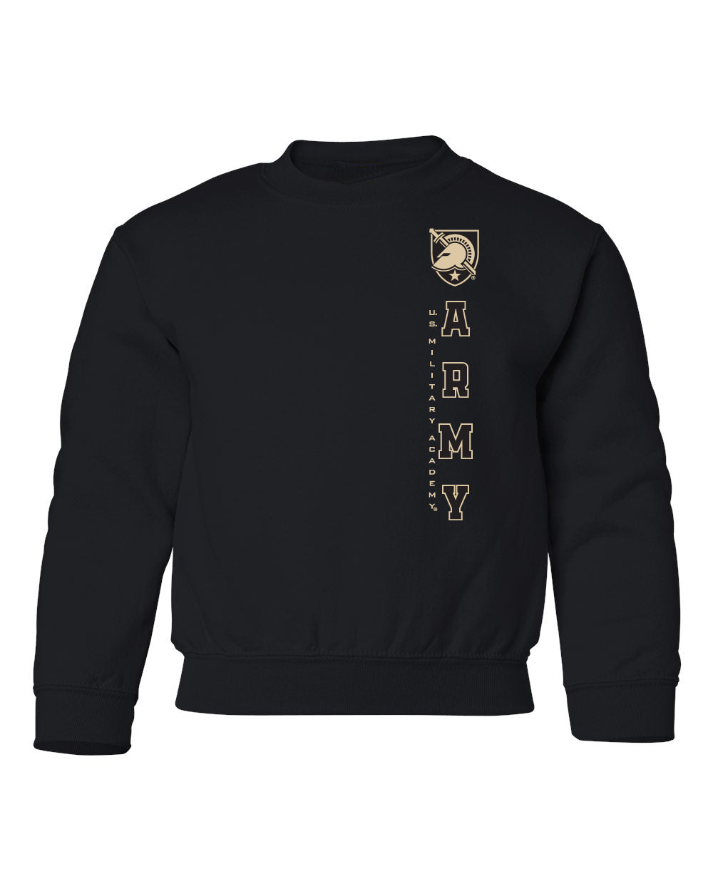 Army Black Knights Youth Crewneck Sweatshirt - Vertical United States Military Academy