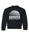 South Dakota Coyotes Youth Crewneck Sweatshirt - Coyotes Basketball