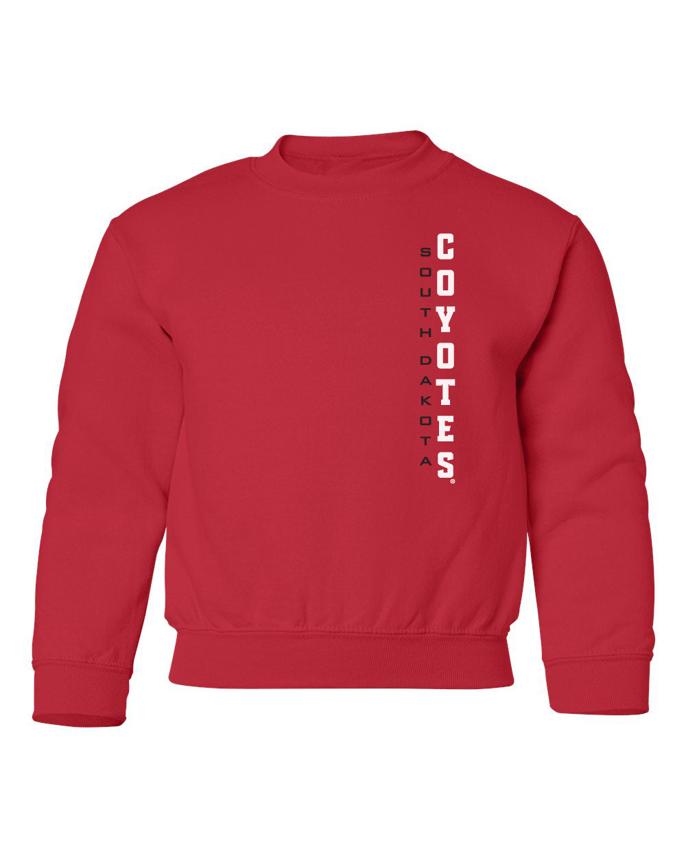 South Dakota Coyotes Youth Crewneck Sweatshirt - Vertical USD Coyotes