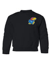 Kansas Jayhawks Youth Crewneck Sweatshirt - Lone Kansas Jayhawk