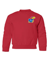Kansas Jayhawks Youth Crewneck Sweatshirt - Lone Kansas Jayhawk