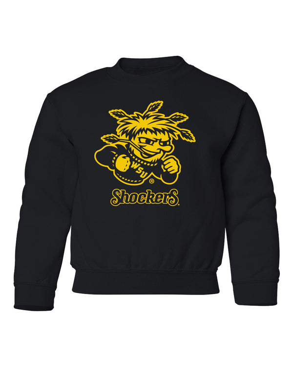 Wichita State Shockers Youth Crewneck Sweatshirt - WuShock Logo