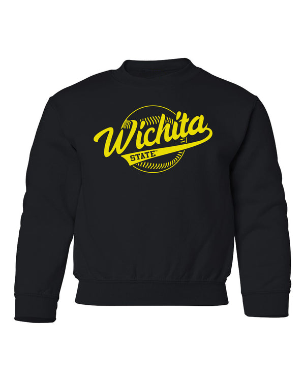 Wichita State Shockers Youth Crewneck Sweatshirt - Wichita State Baseball