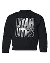 Utah Utes Youth Crewneck Sweatshirt - Utah Utes Football Image