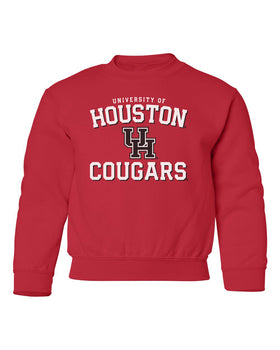 Houston Cougars Youth Crewneck Sweatshirt - University of Houston UH Cougars Arch