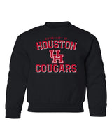 Houston Cougars Youth Crewneck Sweatshirt - University of Houston UH Cougars Arch