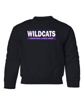 K-State Wildcats Youth Crewneck Sweatshirt - Wildcats Tradition Lives Here