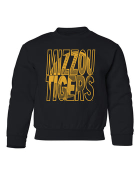 Missouri Tigers Youth Crewneck Sweatshirt - Mizzou Tigers Football Image