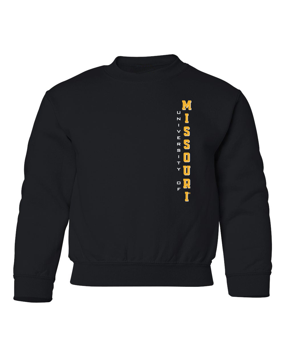 Missouri Tigers Youth Crewneck Sweatshirt - Vertical University of Missouri