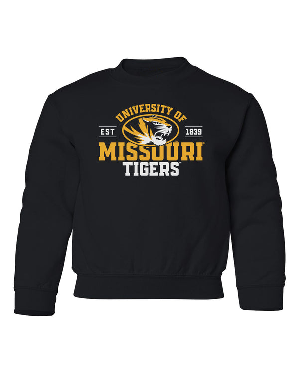 Missouri Tigers Youth Crewneck Sweatshirt - University of Missouri EST 1839