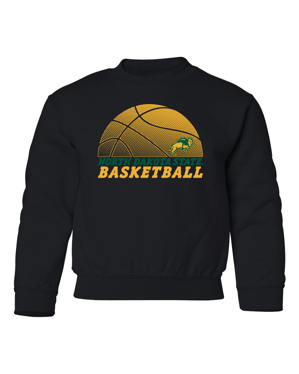 NDSU Bison Youth Crewneck Sweatshirt - North Dakota State Bison Basketball