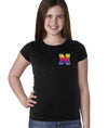 Nebraska Rainbow N Youth Girls Tee Shirt