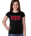 Nebraska Huskers Girls Tee Shirt - Nebraska Huskers Stripe N