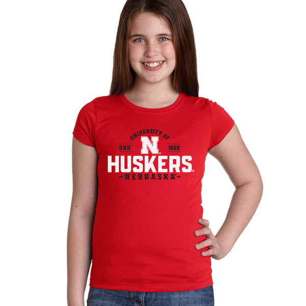 Nebraska Huskers Girls Tee Shirt - University of Nebraska Huskers N
