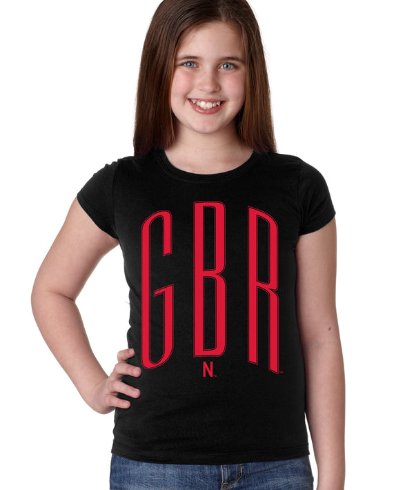 Nebraska Huskers Girls Tee Shirt - Red GBR