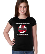 Nebraska Huskers Girls Tee Shirt - Blackshorts Volleyball Tradition Lives Here