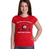 Nebraska Huskers Girls Tee Shirt - Volleyball Day in Nebraska