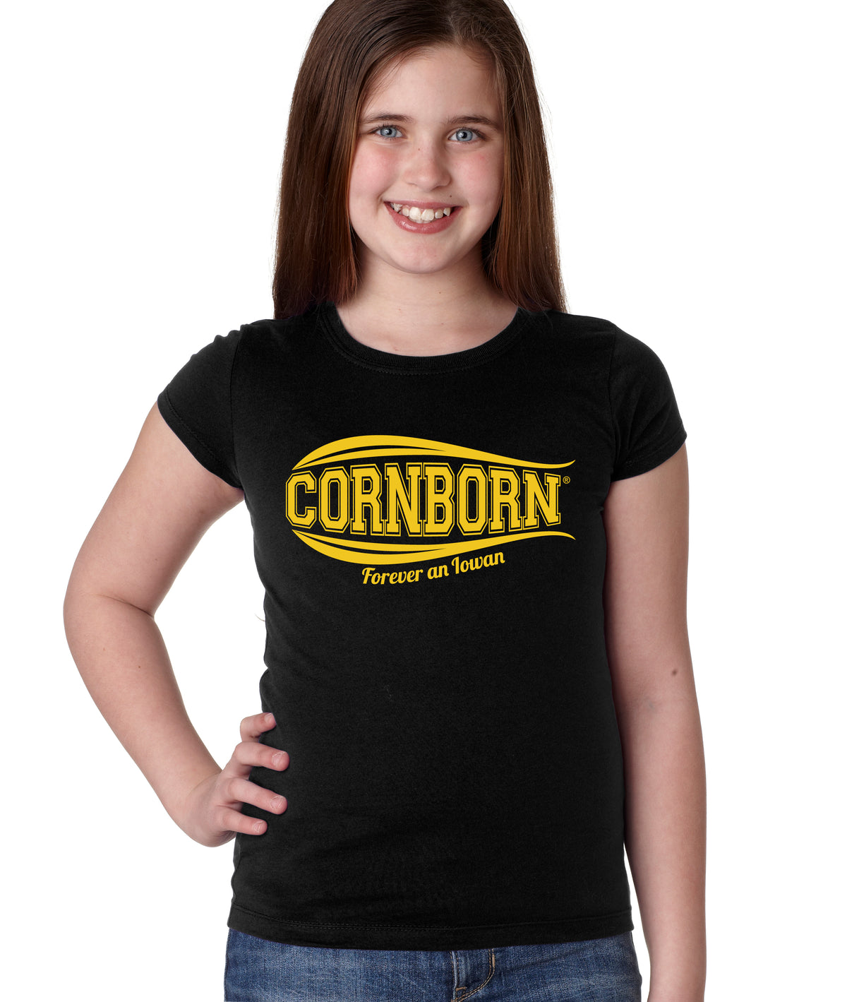 Iowa Hawkeyes Girls Tee Shirt - Forever an Iowan