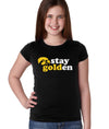 Iowa Hawkeyes Girls Tee Shirt - Hawkeyes Stay Golden