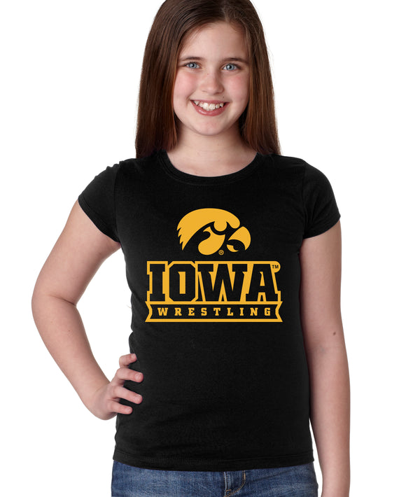 Iowa Hawkeyes Girls Tee Shirt - Iowa Hawkeyes Wrestling