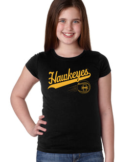 Iowa Hawkeyes Girls Tee Shirt - Iowa Hawkeyes Baseball