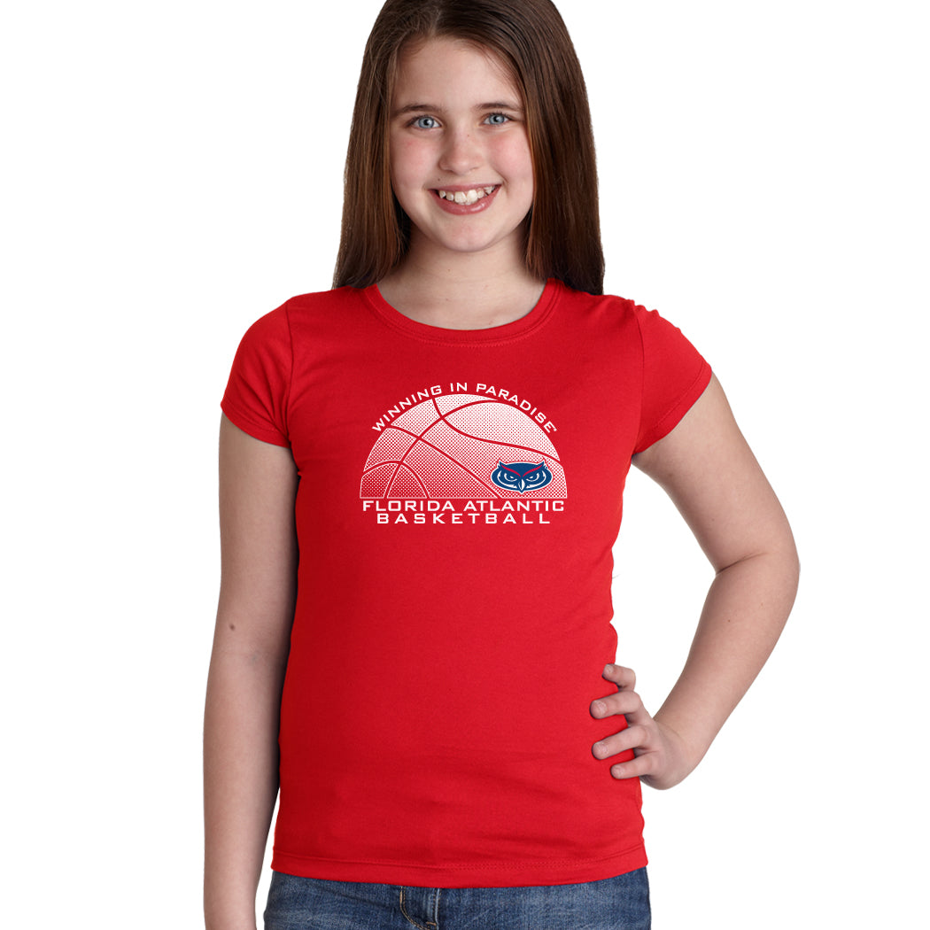 Florida Atlantic Owls Girls Tee Shirt - FAU Basketball