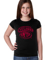 Iowa State Cyclones Girls Tee Shirt - Cy The ISU Cyclones Mascot Swirl