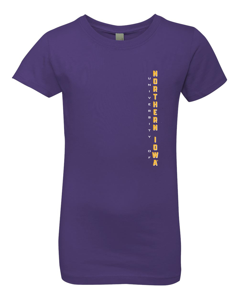 Northern Iowa Panthers Girls Tee Shirt - Vertical University of Northern Iowa