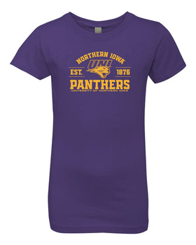 Northern Iowa Panthers Girls Tee Shirt - UNI Panthers Established 1876