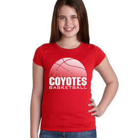 South Dakota Coyotes Girls Tee Shirt - Coyotes Basketball
