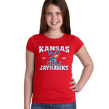 Kansas Jayhawks Girls Tee Shirt - Rock Chalk Jayhawks