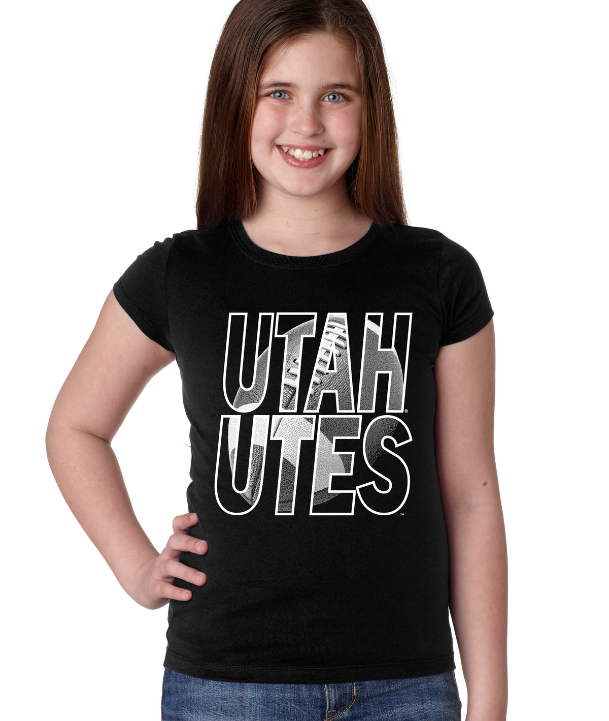 Utah Utes Girls Tee Shirt - Utah Utes Football Image