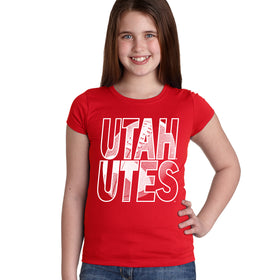 Utah Utes Girls Tee Shirt - Utah Utes Football Image