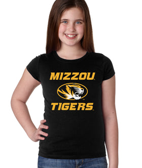 Missouri Tigers Girls Tee Shirt - Mizzou Tigers Primary Logo