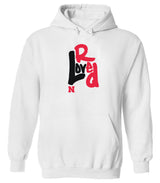 Women's Nebraska Huskers Hooded Sweatshirt - Love Red Overlap
